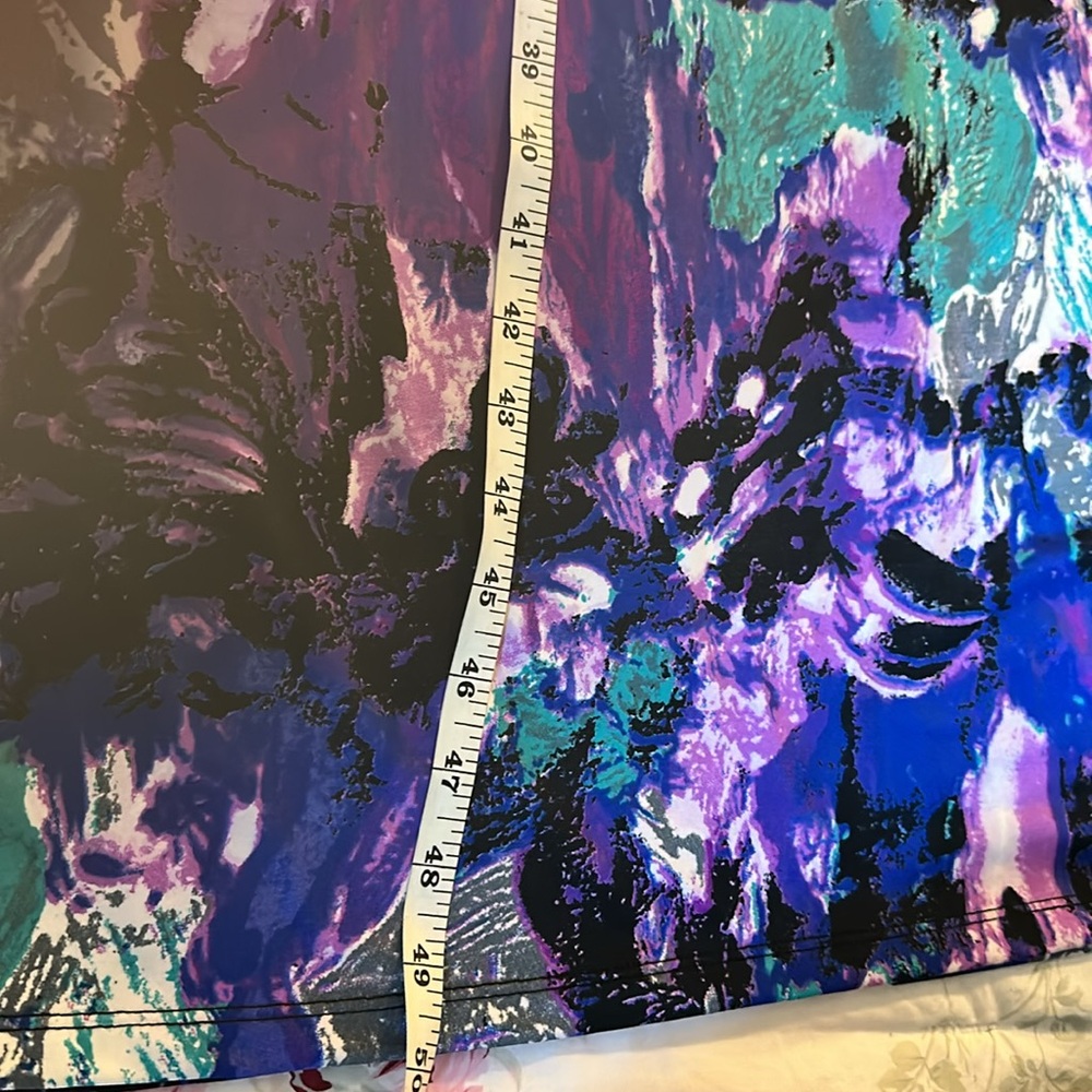 Vibrant Floral Maxi Dress in Purple and Blue - Picture 15 of 17